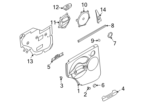 2004 Chevrolet Aveo Rear Door Sealing Strip Asm, Rear Side Door Window Inner Diagram for 96378242