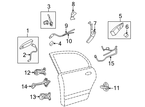 2008 Kia Optima Front Door Front Door Outside Handle Assembly, Right Diagram for 826602G020