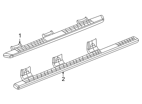 2022 Ram 1500 Running Board Board-Board Diagram for 68275812AB