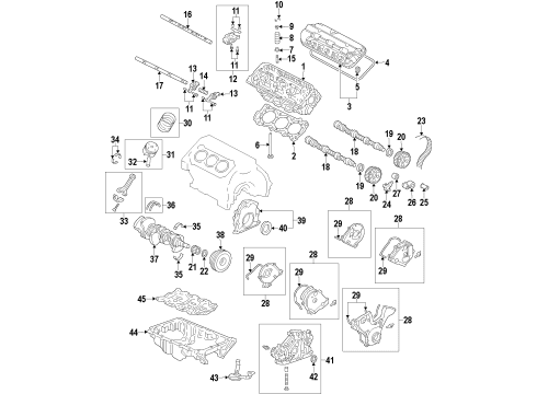 2011 Honda Pilot Engine Parts, Mounts, Cylinder Head & Valves, Camshaft & Timing, Oil Pan, Oil Pump, Crankshaft & Bearings, Pistons, Rings & Bearings, Variable Valve Timing Cover, Rear Cylinder Head Diagram for 12320-R70-A10