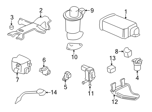 1999 Acura TL Powertrain Control Control Module, Engine Diagram for 37820-P8E-A51