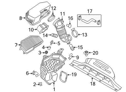 2014 Hyundai Genesis Coupe Filters Seal-Rubber Diagram for 28117-2M200