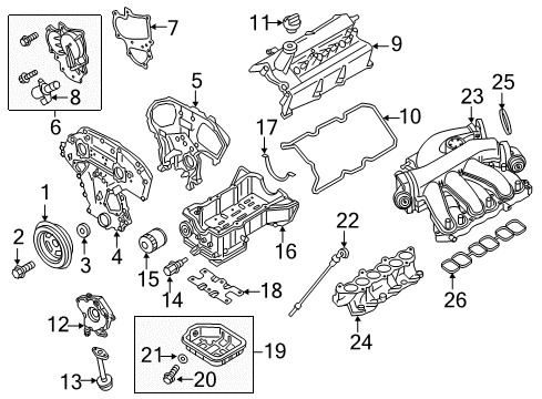 2015 Nissan Pathfinder Intake Manifold Manifold Assy-Intake Diagram for 14001-3KY0C