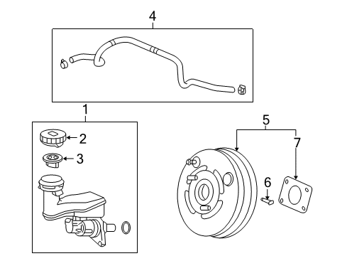 2010 Acura RL Dash Panel Components Tube Assembly, Master Power Diagram for 46402-SJA-A03