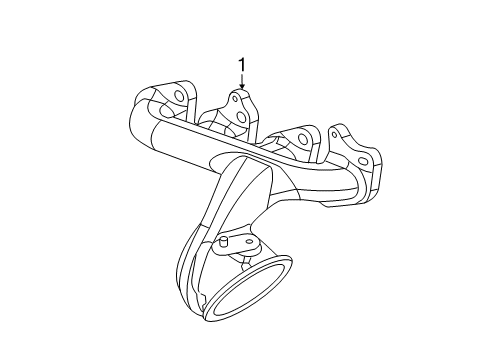 2021 Chevrolet Trax Exhaust Manifold Manifold Gasket Diagram for 12673926