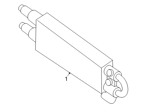 2003 Nissan 350Z Power Steering Oil Cooler Oil Cooler Assembly - Power Steering Diagram for 49790-CE310