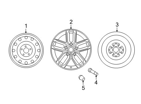 2012 Kia Optima Wheels, Center Cap Wheel Assembly-Steel Diagram for 529102T200
