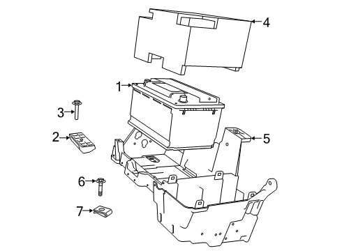 2019 Ram 2500 Battery Terminal-Fusible Link Diagram for 68164797AA