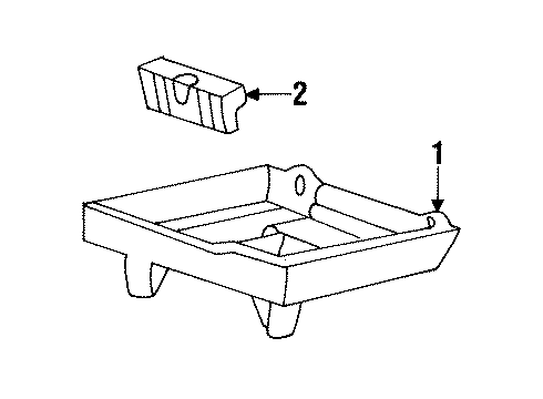 1997 Ford Mustang Battery Positive Cable Diagram for F6ZZ-14300-BB