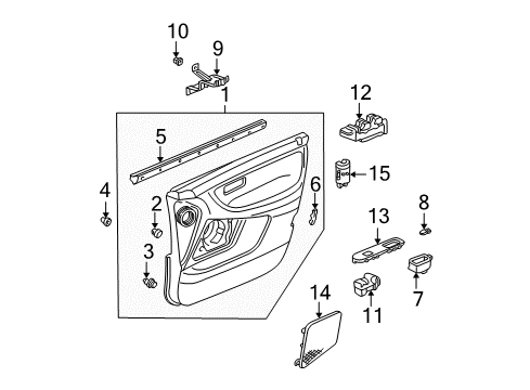 2002 Honda Odyssey Heated Seats Heater, Left Front Seat-Back Diagram for 81524-S0X-A61