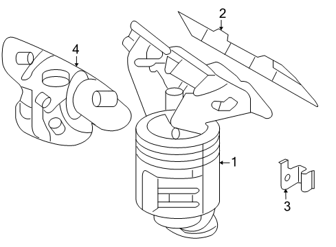 2009 Kia Optima Exhaust Manifold Protector-Heat LH Diagram for 285253E100