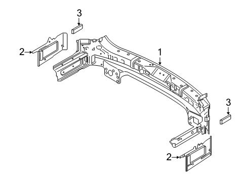 2020 Kia Telluride Rear Body Pad U Diagram for 65531S9000