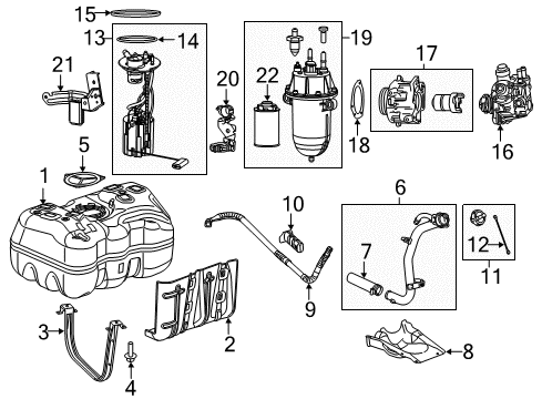 2014 Ram ProMaster 1500 Filters Cover-Fuel Pump Access Diagram for 52029501AA