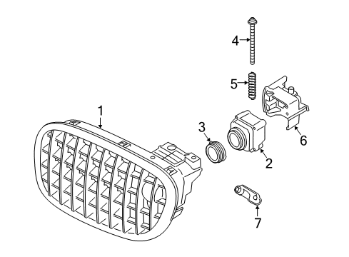 2013 BMW 550i xDrive Lane Departure Warning Support Diagram for 51137226626