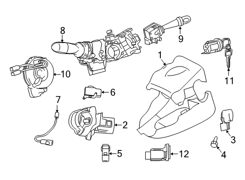 2014 Scion tC Anti-Theft Components Control Module Diagram for 89780-21050