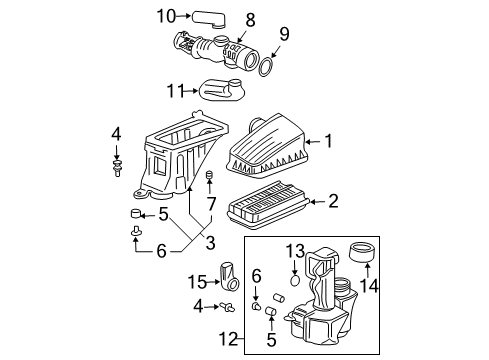 2005 Honda Pilot Filters Tube B, Side Branch Diagram for 17252-PVJ-A00