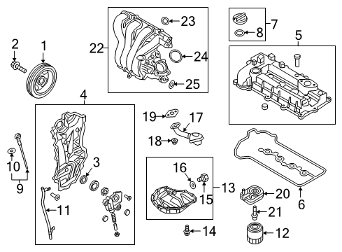 2020 Kia Niro Throttle Body Seal-Etc Diagram for 2841104510