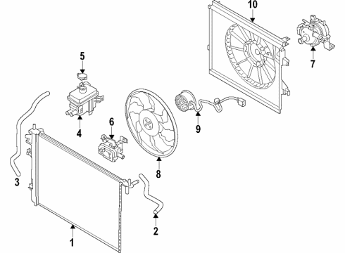 2017 Kia Soul EV Cooling System, Radiator, Water Pump, Cooling Fan Ewp Assembly Diagram for 369000E400