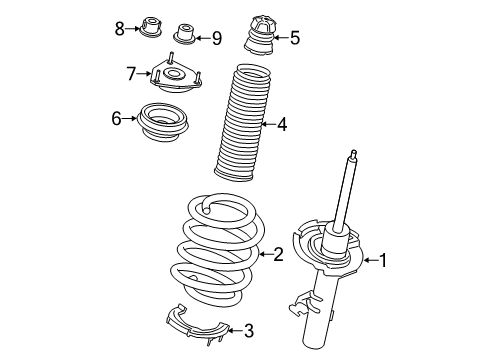 2020 Ford Transit-350 HD Struts & Components - Front Upper Mount Nut Diagram for -W719327-S440