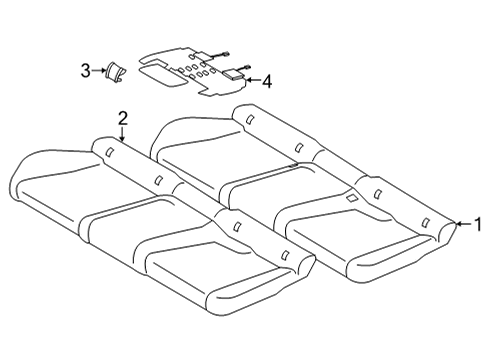 2021 BMW X6 Heated Seats COVER ISOFIX Diagram for 52207939510