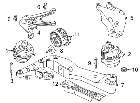 2021 BMW 530e xDrive Automatic Transmission TRANSMISSION BEARING SET Diagram for 22319894393