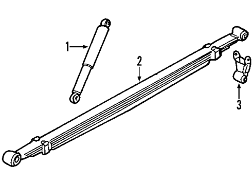 2004 GMC Sierra 1500 Rear Axle, Lower Control Arm, Upper Control Arm, Stabilizer Bar, Suspension Components Rear Shock Absorber Kit Diagram for 19331456