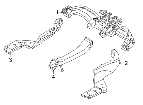 2016 Hyundai Sonata Ducts Connector Assembly-Heater To Air V Diagram for 97470-C1000