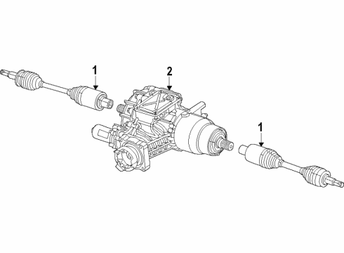 2015 Chrysler 200 Rear Axle, Differential, Drive Axles, Propeller Shaft Drive Diagram for 52123673AG