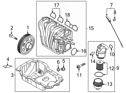 2021 Kia Rio Throttle Body Body Assembly-Throttle Diagram for 35100-2M329