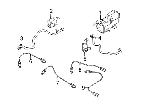 2007 BMW 328xi Powertrain Control Vent Pipe With Dust Filter Diagram for 16136765755