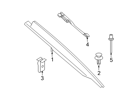 2021 BMW 330i Interior Trim - Quarter Panels BRACKET, COLUMN C COVER, LEF Diagram for 51437433247