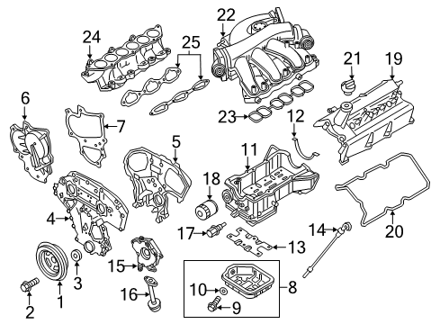 2021 Nissan Murano Senders Fuel Gauge Sender Unit Diagram for 25060-5AA2A