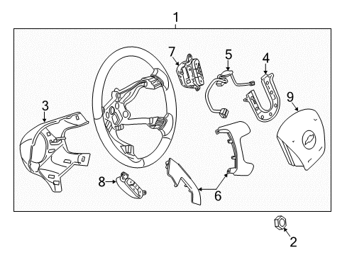  WHEEL ASM-STRG *EBONY Diagram for 85144341