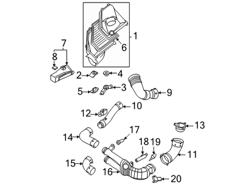 2021 BMW M4 Air Intake INTAKE DUCT, LEFT Diagram for 13718095803