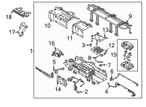 2021 Hyundai Elantra Battery BRACKET-POWER RELAY Diagram for 37554BY000