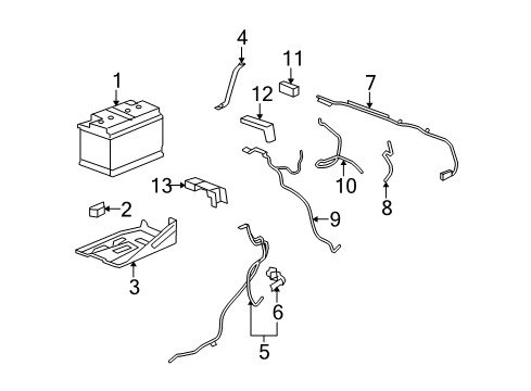 2008 GMC Yukon XL 1500 Battery Negative Cable Diagram for 22846470