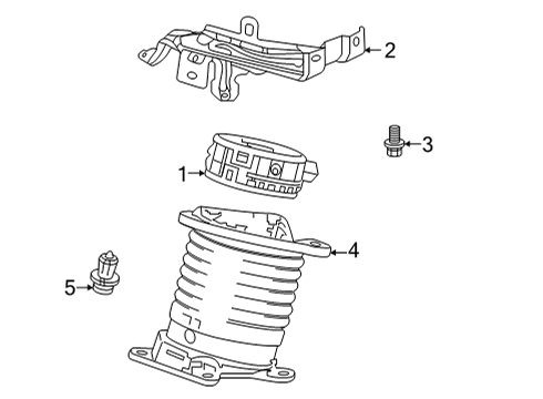 2021 Honda CR-V Electrical Components BRACKET Diagram for 37451-TPG-A00