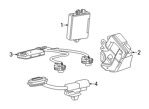 2017 Lexus IS300 Anti-Theft Components Siren Assy, Theft Warning Diagram for 89040-53050