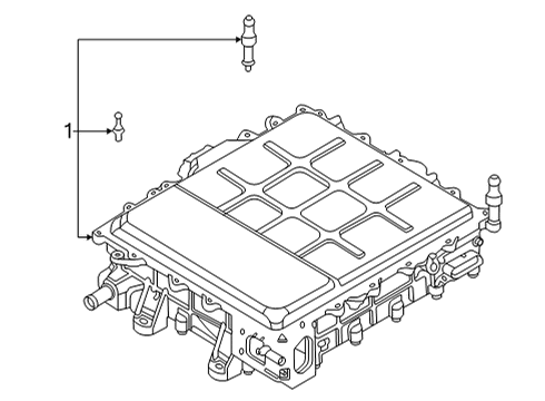 2020 Kia Niro EV Battery Onboard Charger Assembly Diagram for 364000E090