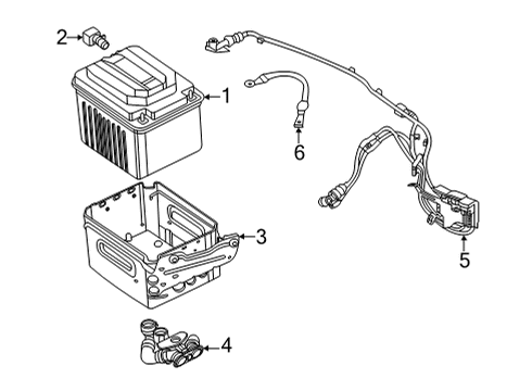 2022 BMW X4 Battery BATTERY TRAY, 48-V BATTERY Diagram for 61218780796