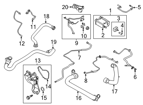 2014 Ford Fusion Emission Components Crankcase Tube Diagram for DS7Z-6A664-BC