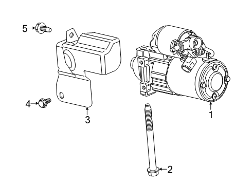 2018 GMC Savana 2500 Starter Starter Diagram for 12637617