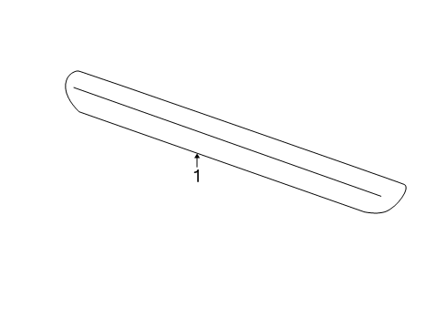 2003 Mercury Mountaineer Exterior Trim - Pillars, Rocker & Floor Rocker Molding Diagram for 7L2Z-7810176-A