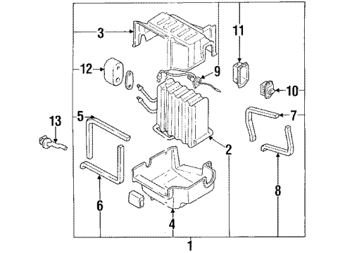 1992 Nissan 300ZX Air Conditioner Resistance-Electric Diagram for 27150-31P00