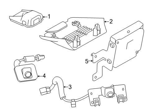 2021 Nissan Altima Electrical Components Camera Assy-Front View Diagram for 284F1-6CA0A