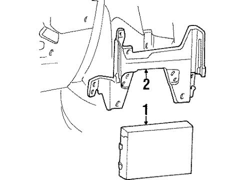 1991 Chevrolet Beretta Computer Module Control Module Diagram for 88999200