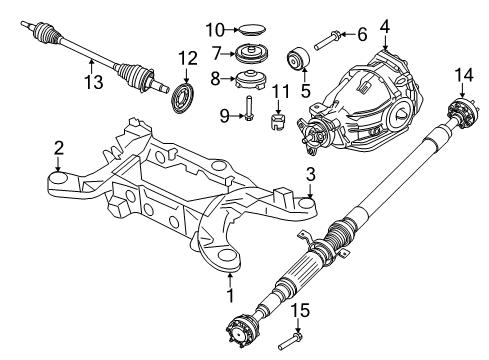 2016 Dodge Charger Axle & Differential - Rear Vent-Axle Diagram for 68084188AB