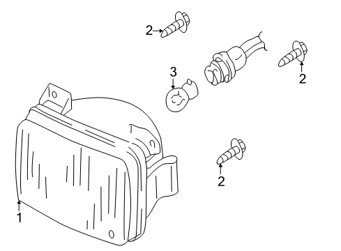 2007 Mercury Mariner Chassis Electrical - Fog Lamps Fog Lamp Diagram for 5E6Z-15200-BA