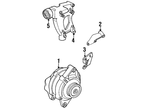 1997 Chrysler Sebring Alternator ALTERNATR-Engine Diagram for 4671320