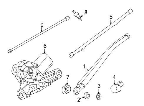 2014 BMW X1 Wiper & Washer Components Metal Tube, Corrugated Diagram for 61682991891